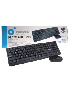 KIT TECLADO + RATÃ“N INALÃMBRICOS CROMAD