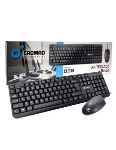 KIT TECLADO + RATÃ“N CON CABLE USB CROMAD