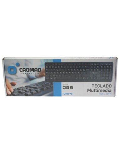 TECLADO MULTIMEDIA T50 USB CROMAD