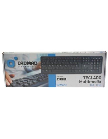 TECLADO MULTIMEDIA T50 USB CROMAD
