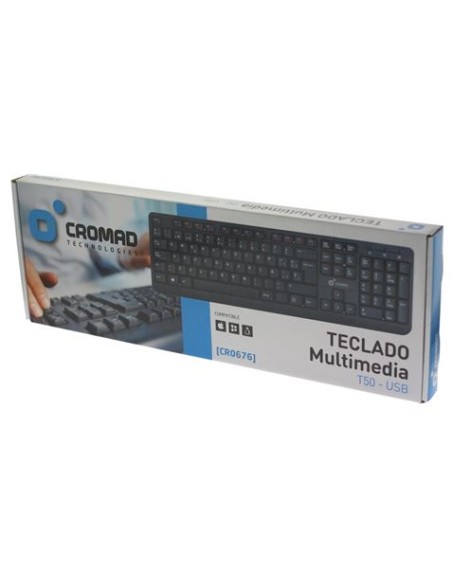 TECLADO MULTIMEDIA T50 USB CROMAD