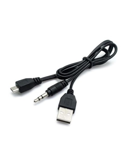 CABLE USB - JACK 3.5MM - MICRO USB 50CM CROMAD