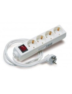 BASE MULTIPLE 4 TOMAS CON INTERRUPTOR ELBAT