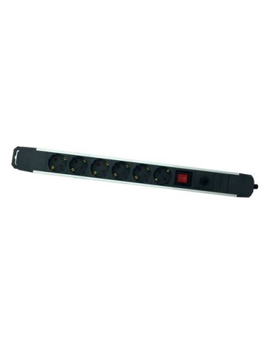 BASE MULTIPLE 6 TOMAS SOBRETENSION ALUMINIO ELBAT