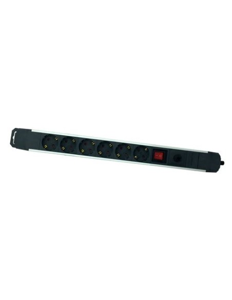 BASE MULTIPLE 6 TOMAS SOBRETENSION ALUMINIO ELBAT