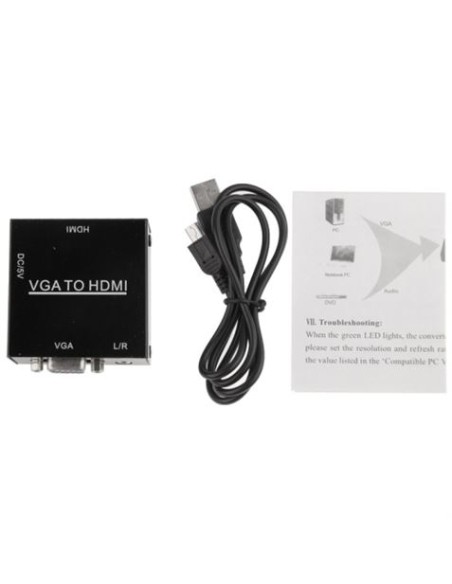 MINI CONVERSOR HDMI A VGA CROMAD