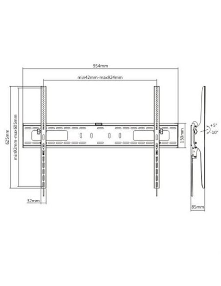 SOPORTE DE PARED TV LED LCD 60\"-100\" CROMAD