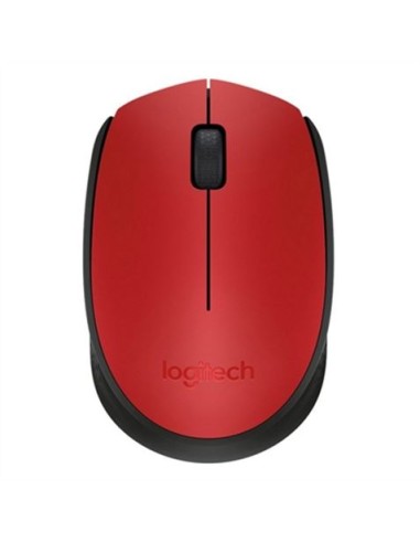 RATON LOGITECH INALAMBRICO M171 1000DPI ROJO