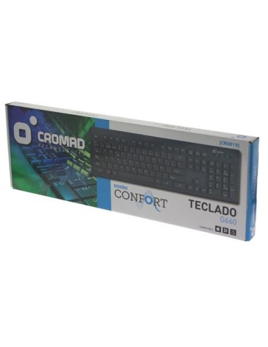 TECLADO CONFORT G660 GRIS CROMAD