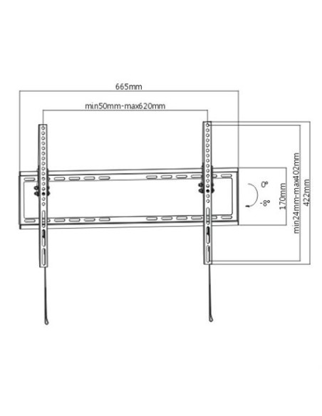 SOPORTE TV LED ULTRA SLIM 37\"-70\" CROMAD