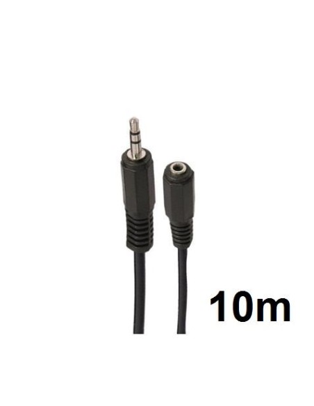 CABLE STEREO MINI JACK 3.5 EXTENSION M/H 10 METROS CROMAD