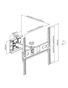 SOPORTE CON BRAZO TV LED, LCD 32\"-55\" CROMAD 2