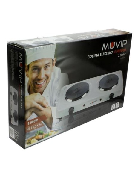 COCINA ELECTRICA 2 FUEGOS 2000W MUVIP
