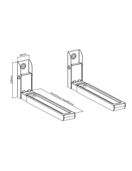 SOPORTE PARA MICROONDAS / HORNOS CROMAD