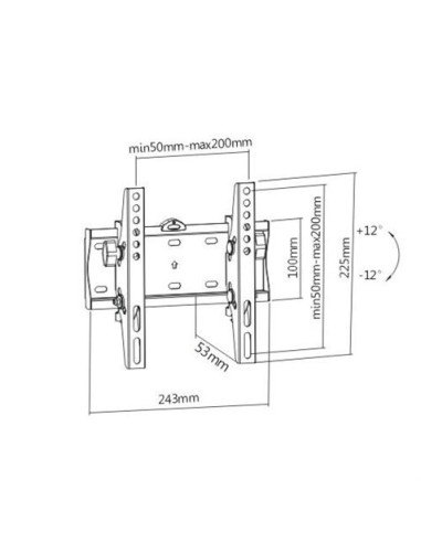 SOPORTE DE PARED TV LED LCD 23\"-42\" CROMAD