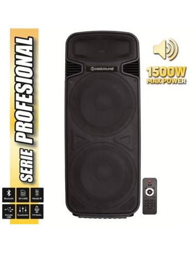 ALTAVOZ AUTOAMPLIFICADO PRO500 2X15\" 1500W SERIE PRO COOLSOUND