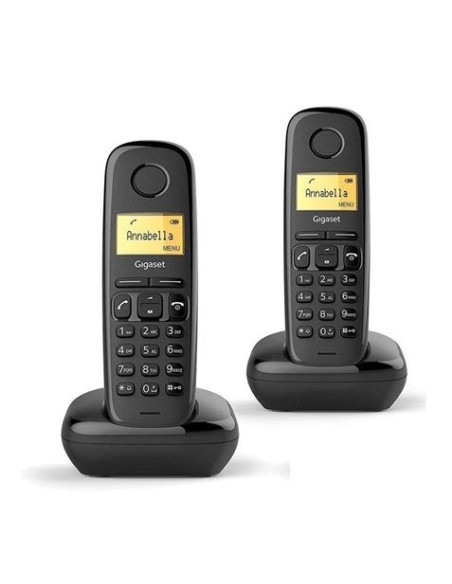 TELÃ‰FONO DECT GIGASET A170 DÃšO NEGRO (BASE+SUP)