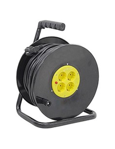 ENROLLADOR DE CABLE 50 METROS CABLE 3X1.5MM ELBAT
