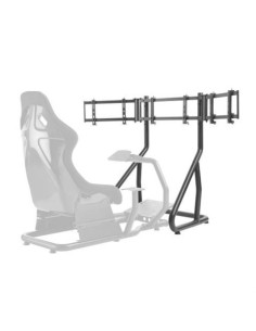 STAND PARA TRES TELEVISORES RACING SIMULATOR COCKPIT SEAT CROMAD