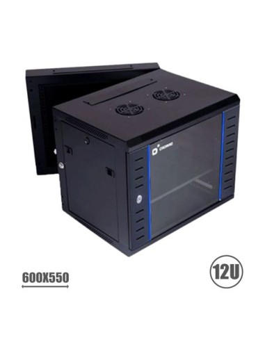 RACK 19\" DOBLE CUERPO 12U 600X550 SERIE BLUE CROMAD