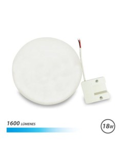 APLIQUE LED TECHO CON BASE FIJA REDONDO 18W LUZ FRIA ELBAT