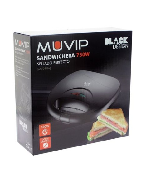 SANDWICHERA 750W NEGRA MUVIP