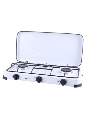COCINA DE GAS 3 FUEGOS BLANCA MUVIP