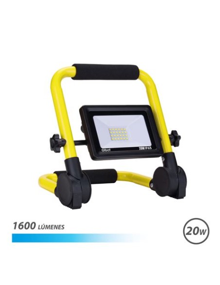 FOCO LED 20W 6500K CON SOPORTE PLEGABLE ELBAT
