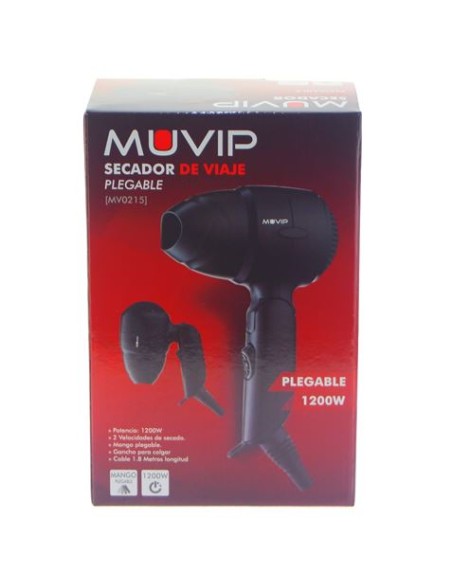 SECADOR DE VIAJE PLEGABLE 1200W MUVIP