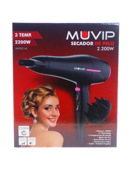 SECADOR DE PELO 2200W MUVIP