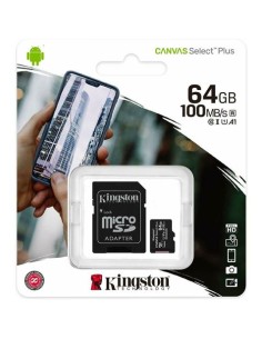 MEMORIA MICRO SD KINGSTON CLASE 10 64GB 100MB/S