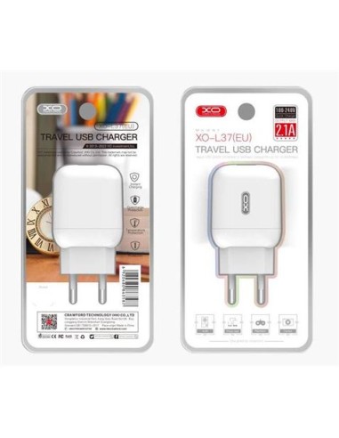 CARGADOR DE CORRIENTE L37 2.1A USB XO