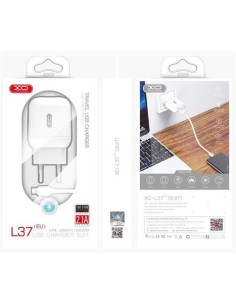 PACK CARGADOR CORRIENTE L37 2.1A + CABLE MICRO USB XO 2
