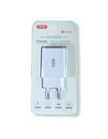 CARGADOR DE CORRIENTE L36 QUICK CHARGE 3.0 XO
