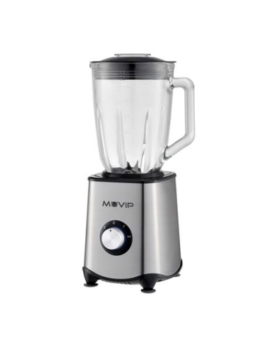 BATIDORA INOXIDABLE VASO CRISTAL 1300W 1.5 LITROS MUVIP