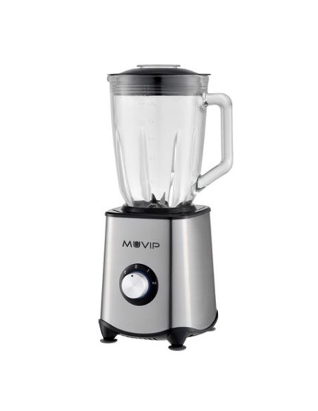 BATIDORA INOXIDABLE VASO CRISTAL 1300W 1.5 LITROS MUVIP