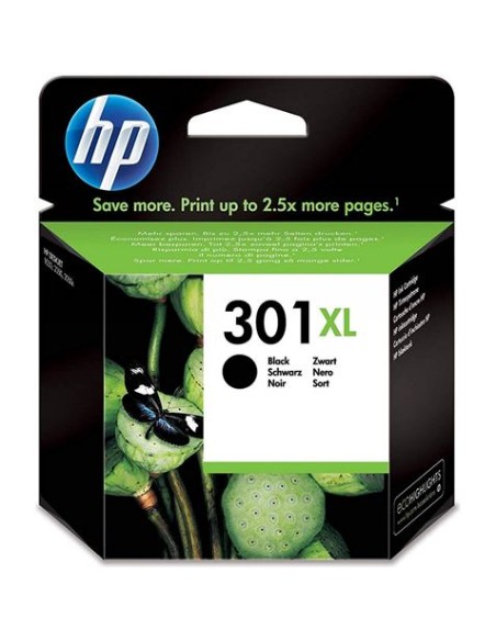 CARTUCHO DE TINTA NEGRO 301XL ALTA CAPACIDAD HP