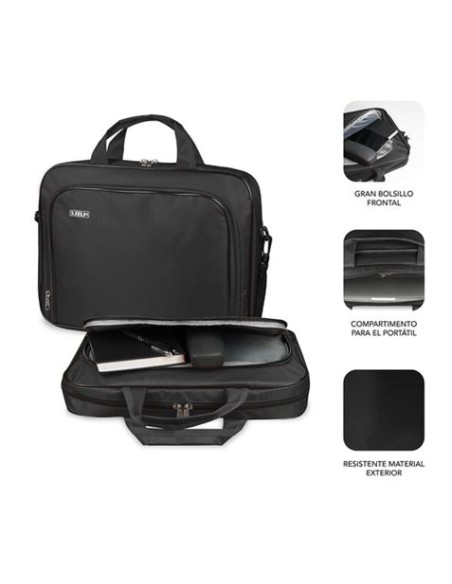 MALETIN PORTATIL SUBBLIM OXFORD 15.4\"- 16\" NEGRO