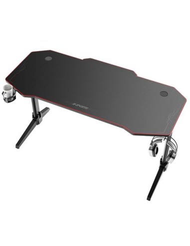 MESA GAMING PRO800 XL FIBRA CARBONO | LUZ RGB | ALFOMBRILLA 140CM MUVIP