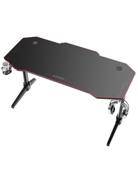 MESA GAMING PRO800 XL FIBRA CARBONO | LUZ RGB | ALFOMBRILLA 140CM MUVIP