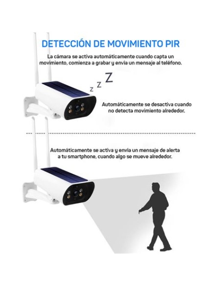 CAMARA IP SOLAR TIPO BULLET 3.6MM 2MP | WIFI | SD | CAMVIEW