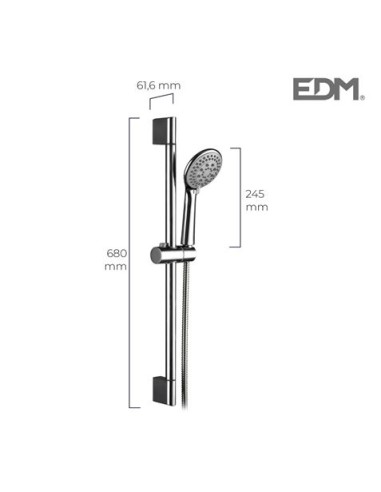 BARRA BAÃ‘O CON FLEXO Y MANDO DE DUCHA EDM