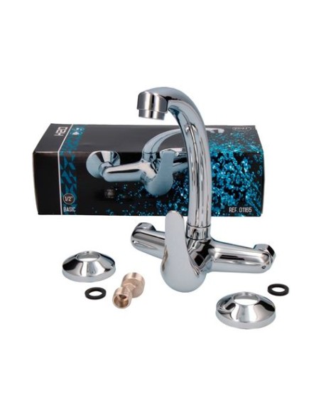 MONOMANDO DE FREGADERO CAÃ‘O ALTO EMPOTRADO EDM