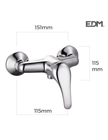 MONOMANDO EMPOTRADO DE BAÃ‘ERA CON ACCESORIOS EDM