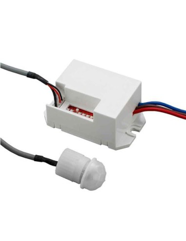 DETECTOR EMPOTRABLE DE MOVIMIENTO CON AJUSTE DE TIEMPO Y LUZ