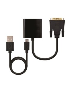 CONVERTIDOR DVI 24+1 MACHO A VGA HEMBRA 10CM CROMAD