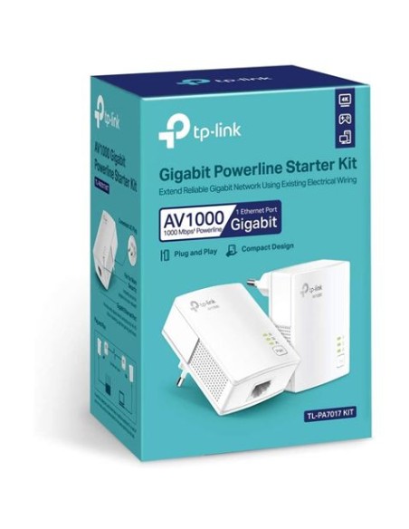 KIT ADAPTADORES PLC POWERLINE GIBABIT TL-PA7017KIT