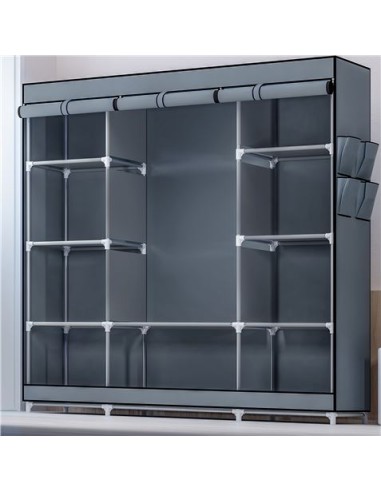 ARMARIO DE TELA TRIPLE GRANDE 128X45X166CM