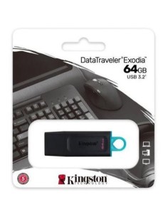 PENDRIVE KINGSTON USB3.2 64GB DATATRAVELER EXODIA 2