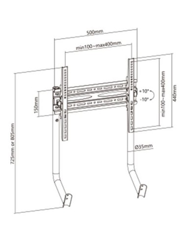 SOPORTE TELEVISOR HASTA 32\"-55\" RACING SIMULATOR COCKPIT R2 SEAT CROMAD